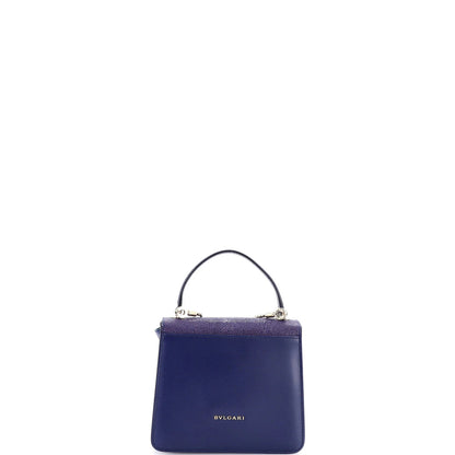 Bvlgari Serpenti Forever Top Handle Bag Leather And Stingray Small