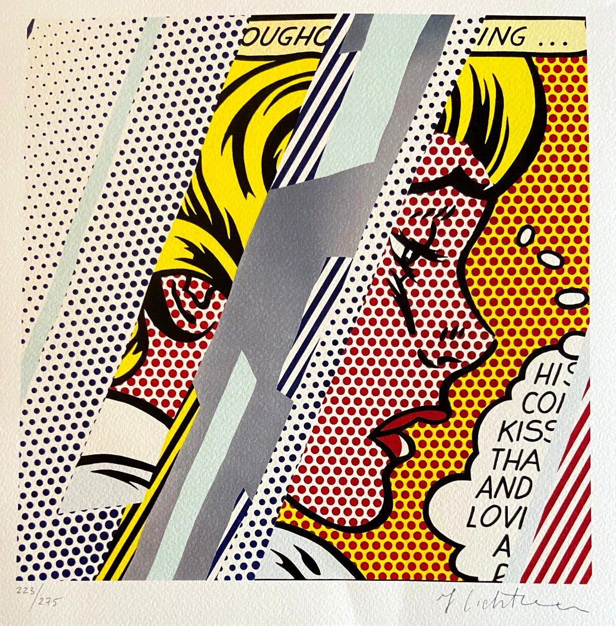 Roy Lichtenstein. Signed Numbered Limited Lithograph Coa