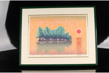 Munenori Makino Japanese Woodblock Print 