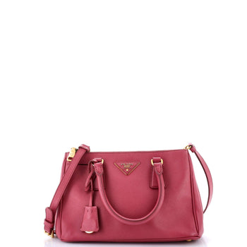 Prada Double Zip Lux Tote Saffiano Leather Small