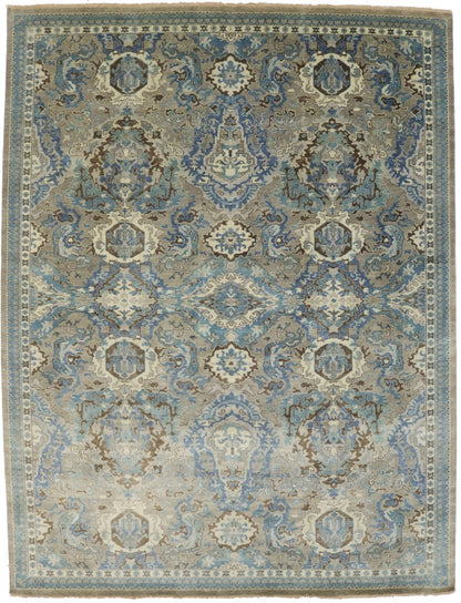 9X12 Ft Handmade Classic Osh Chobi Floral Rug