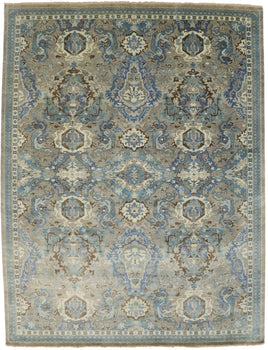 9X12 Ft Handmade Classic Osh Chobi Floral Rug