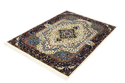Hand-Knotted Kirman Classic Floral Design