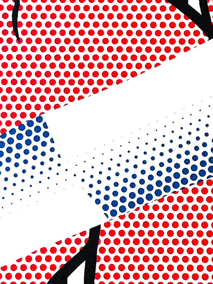 Roy Lichtenstein Lithograph Coa Signed In Pen Numbered In Pencil