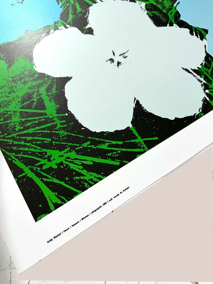 Andy Warhol Blu Flowers 1970 Pop Art Print Editor Nouvelles Images 1970 Original