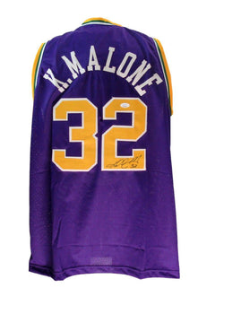 Karl Malone Hof Signed Utah Jazz 