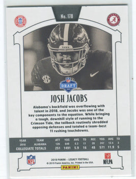 2019 Panini Rookie #178 Josh Jacobs Card