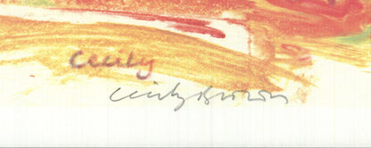 Cecily Brown American Dance Festival Signed " Serigraph African A