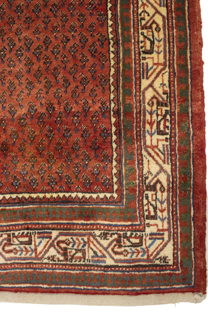 Semi-Antique Oriental Runner Rug Tribal Allover