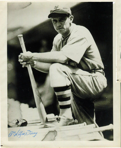 Bill Terry Autographed 8X10 Photo