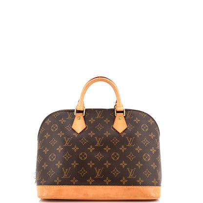 Louis Vuitton Alma Handbag Monogram Canvas Pm