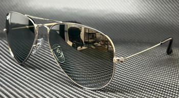 RAY BAN RB3025 W3277 Silver Aviator 58 mm Unisex
