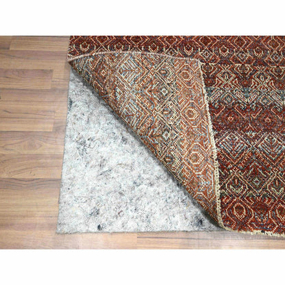 2'7"X10'2" Red Kohinoor Herat Pattern Soft Wool Hand Knotted Runner Rug
