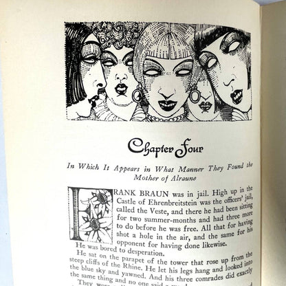 Alraune By Hanns Heinz Ewers, 1St English 1929 Illustrated Mahlon Blaine, Gothic