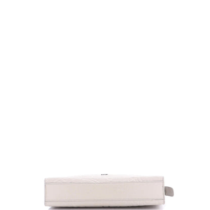 Christian Dior A5 Triangle Wristlet Pouch Gravity Leather