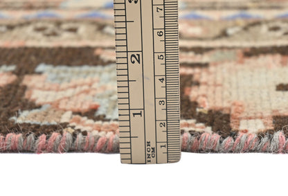 Semi-Antique Vintage Oriental Runner Rug Floral