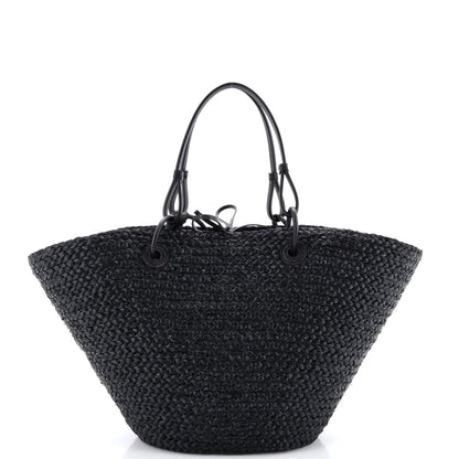 Loewe Paula'S Ibiza Anagram Basket Tote Woven Raffia Medium