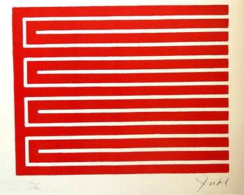Donald Judd Lithograph Coa Signed Numbered Stamped (180 Ex)