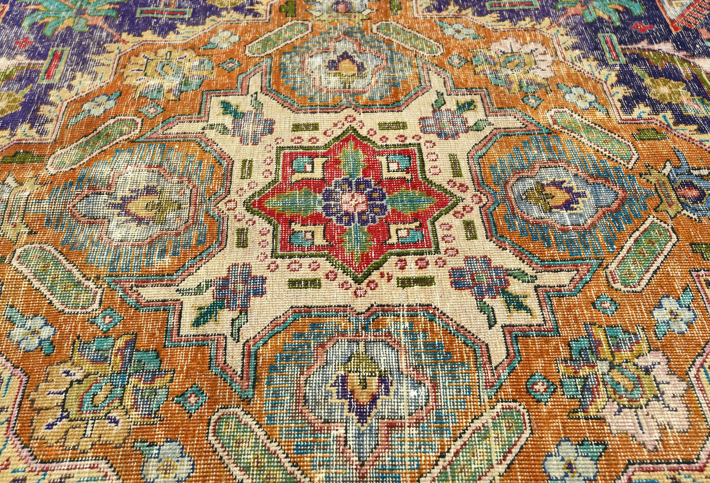 Rug Oriental Distressed 9X12 Traditional Floral Carpet Living Room Vintage
