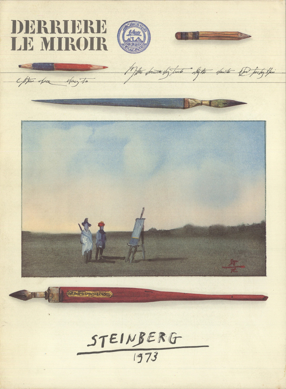 Saul Steinberg Dlm No. 205 Front Cover " Offset Lithograph Modernis