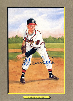 Warren Spahn Autographed Perez Steele Greatest