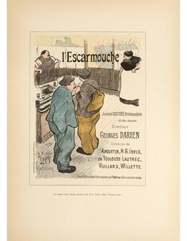 Original Vintage Poster L'Escarmouche By Ibels For Affiches Illustrees 1896