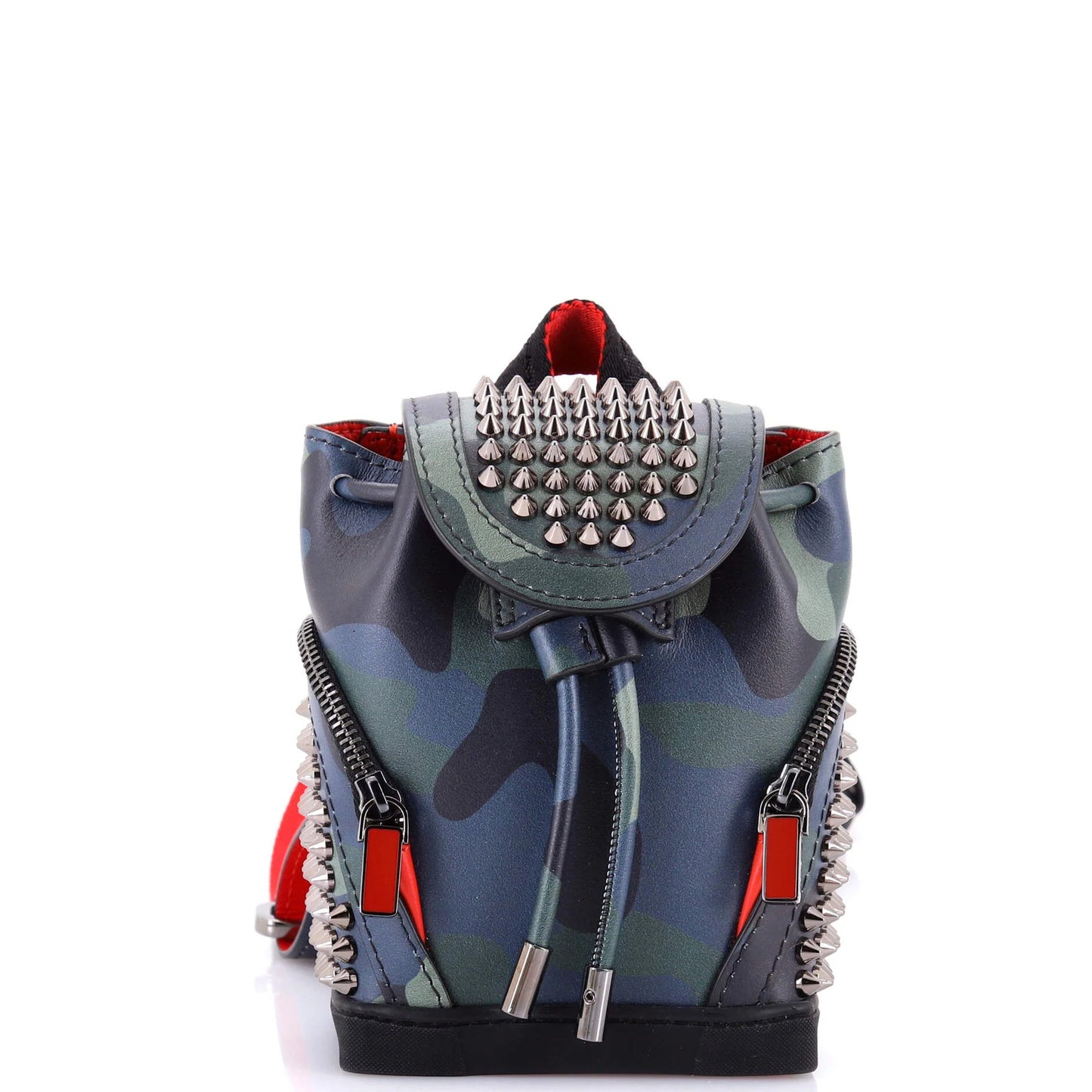 Leather Christian Louboutin Explorafunk Keyring Crossbody Bag Spiked Printed
