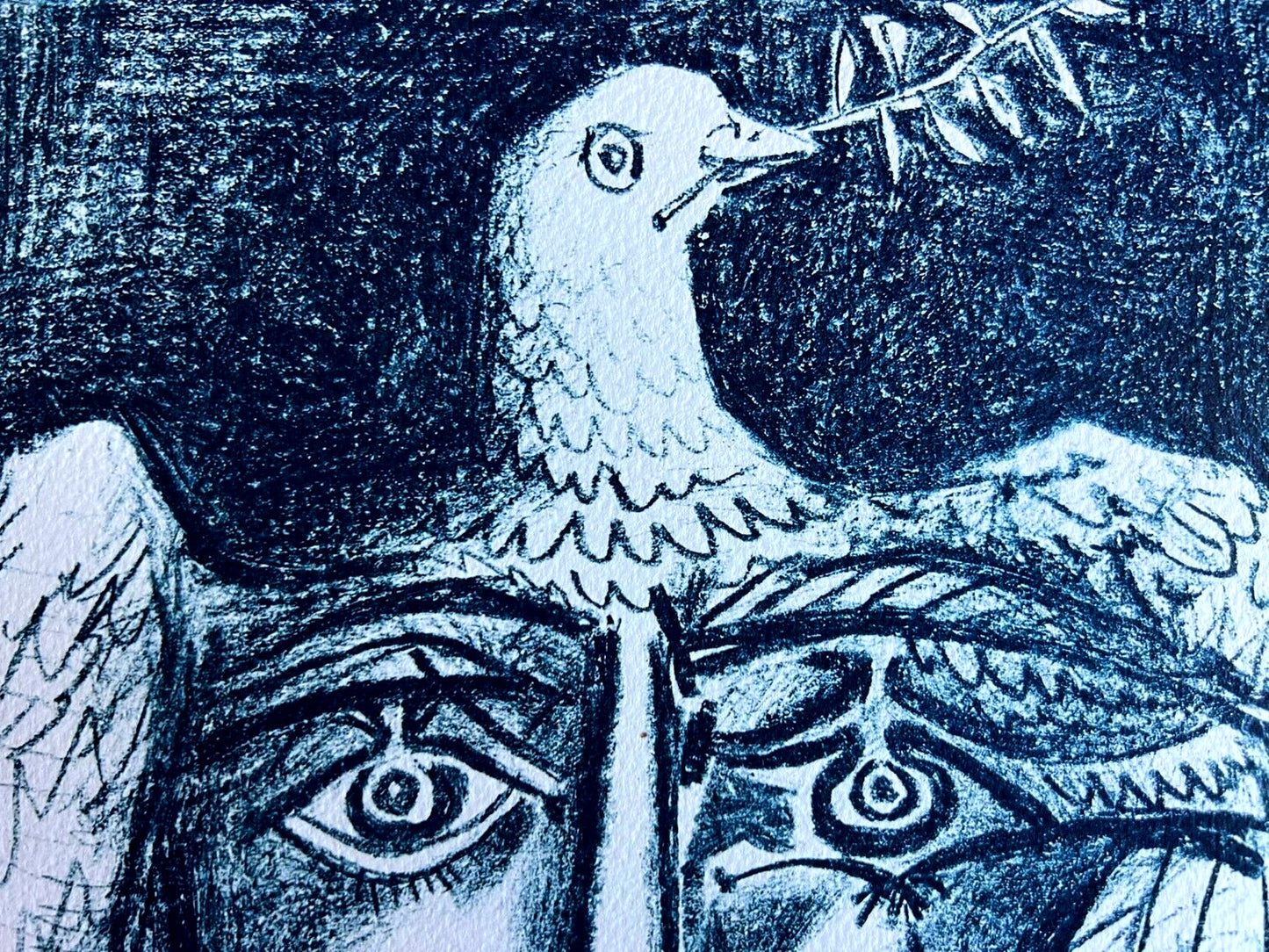 Pablo Picasso Lithograph Coa Signed In Pen Numbered By Hand Stamped Crayon