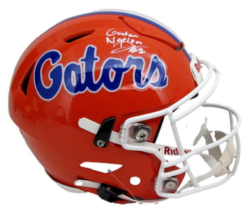 D. J. Lagway Signed Orange Speed Flex Full Size Auth Helmet Florida Jsa 197052