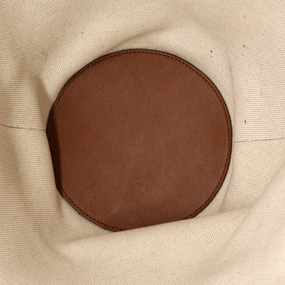 Saint Laurent Beatrix Panier Cut Out Tote Canvas With Leather