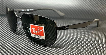 Ray Ban Rb3528 006 71 Matte Black Square Men'S 61