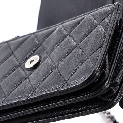 Chanel Wallet On Chain Quilted Caviar Mini