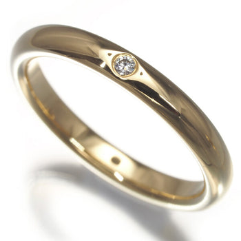 Tiffany&Co. Ring Diamond Stacking Band 2.8Mm Us6 18K 750 Yellow Gold