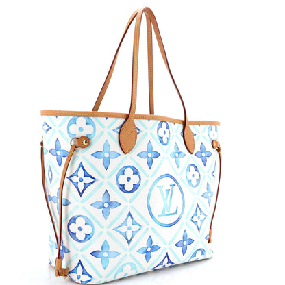Louis Vuitton Neverfull Nm Tote By The Pool Monogram Tile Canvas Mm