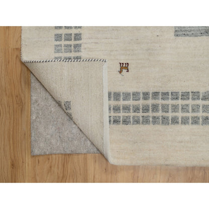 8'3"X10'2" White Modern Wool Hand Knotted Animal Figurines Lori Buft Rug