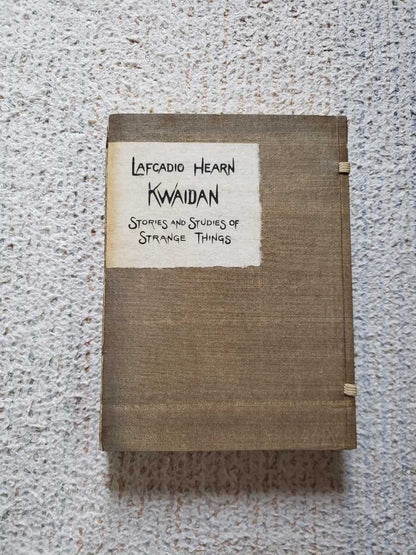 1932 Lafcadio Hearn Kwaidan Limited Edition Shinbi Shoin 1St Hardcover English