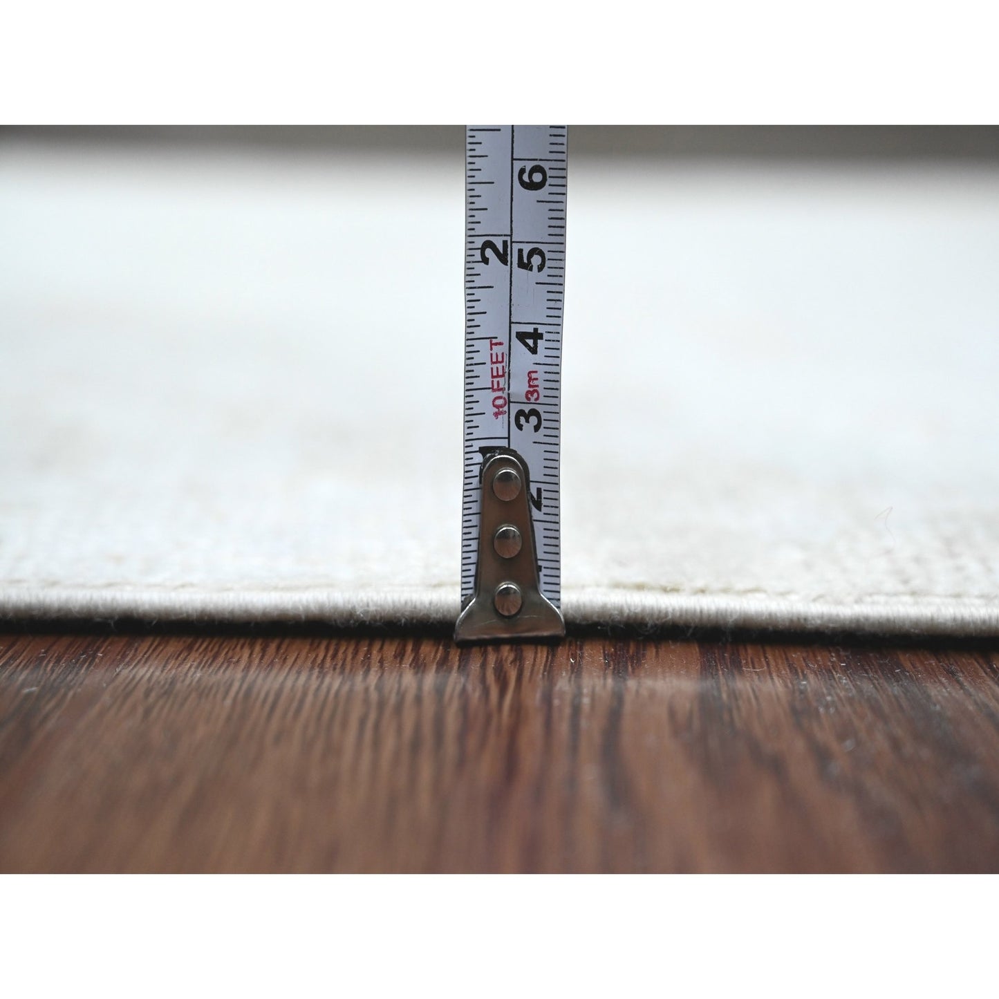 3'X9'7" Medium Gray Afghan Angora Oushak Hand Knotted All Wool Runner Rug