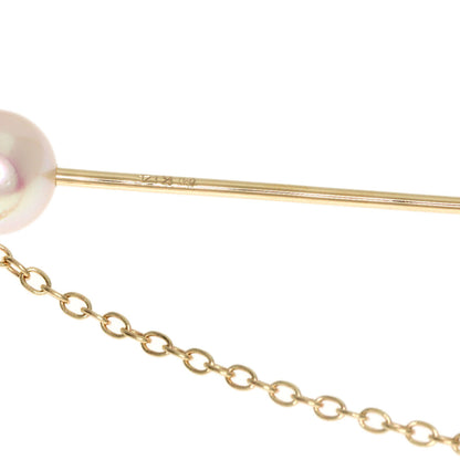 Mikimoto Pearl Pearl Pin Brooch Brooch K14 Yellow