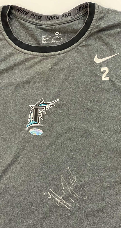 Hanley Ramirez Autographed Marlins Dri Fit Shirt