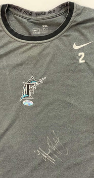 Hanley Ramirez Autographed Marlins Dri Fit Shirt