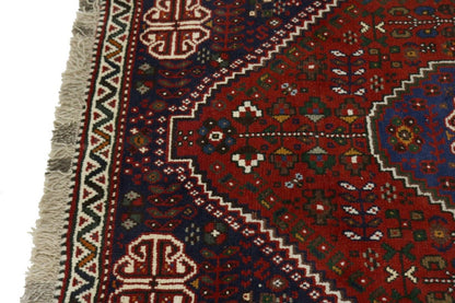 Hand-Knotted Vintage Tribal Wool Area Rug Small
