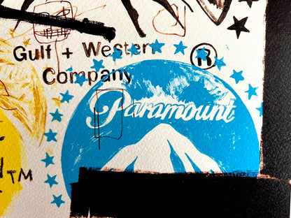 Andy Warhol - Jean Michel Basquiat Lithograph Coa Signed On The Numbered Plate