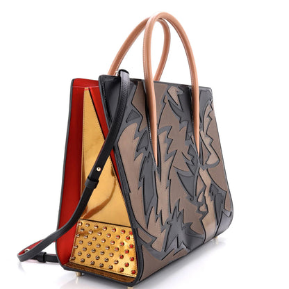 Christian Louboutin Paloma Tote Mixed Patchwork Leather Large