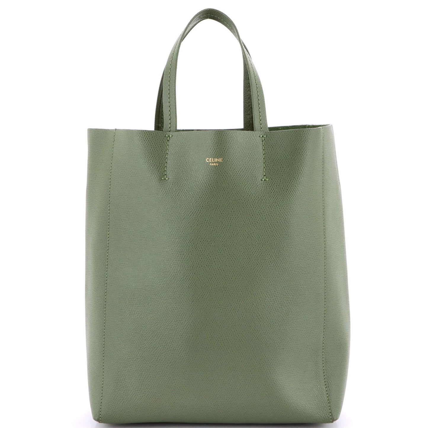 Celine Vertical Cabas Tote Grained Calfskin Small