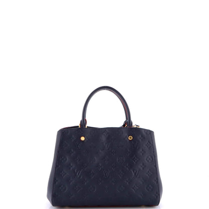 Louis Vuitton Montaigne Handbag Monogram Empreinte Leather Mm