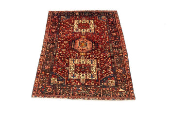 Semi-Antique Karajeh Oriental Rug Red Tribal