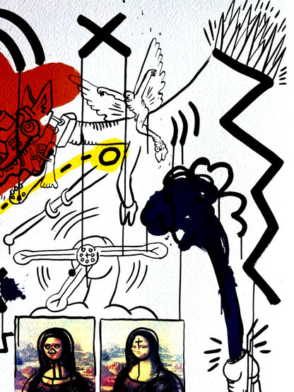 Keith Haring Lithograph Coa Signed In Pen Numbered In Pencil Collection