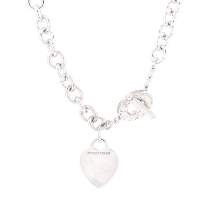 Tiffany & Co. Heart Tag Toggle Chain Necklace Sterling Silver