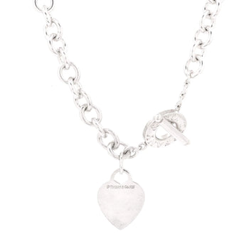 Tiffany & Co. Heart Tag Toggle Chain Necklace Sterling Silver