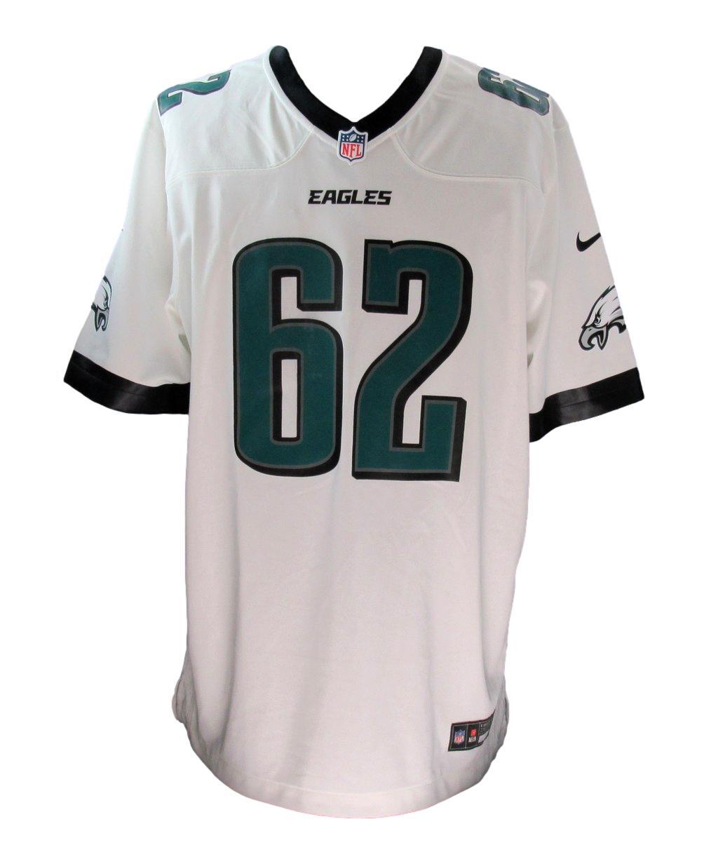 Jason Kelce Signed White Nike Replica Football